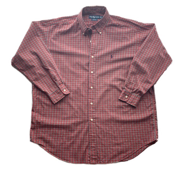 RALPH LAUREN Black Red Plaid Button Down Shirt - Picture 3 of 7